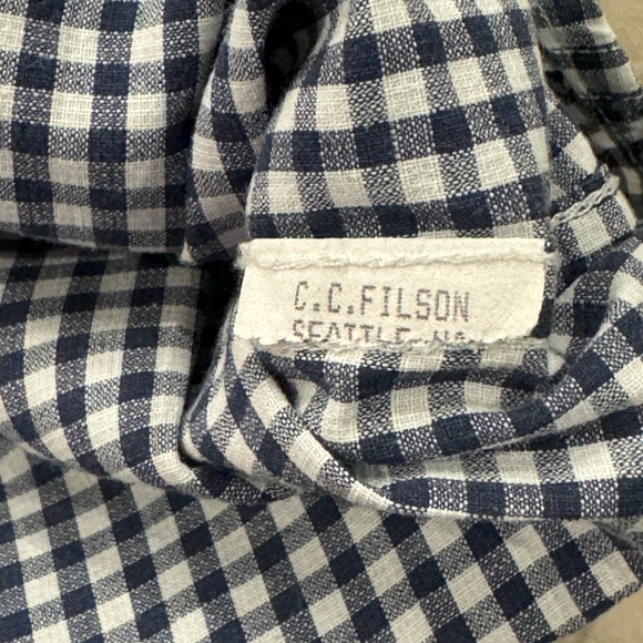 Filson Gingham Button Down Scout Shirt Mens XL - Picture 6 of 6
